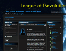 Tablet Screenshot of leagueofrevolution.com